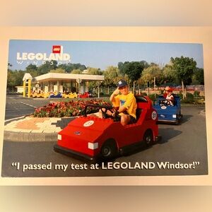 Legoland Windsor Driving School Vintage UK Postcard 1999 - New, Unwritten